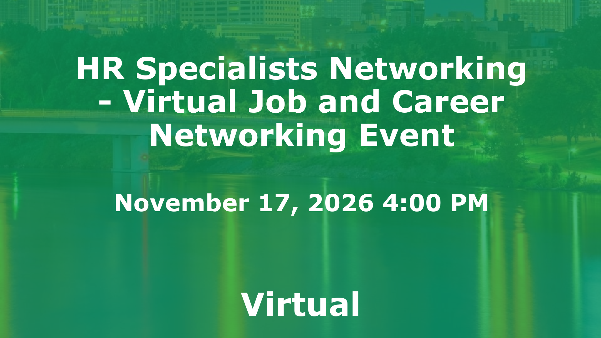 HR Specialists Networking - Virtual Job and Career Networking Event event image